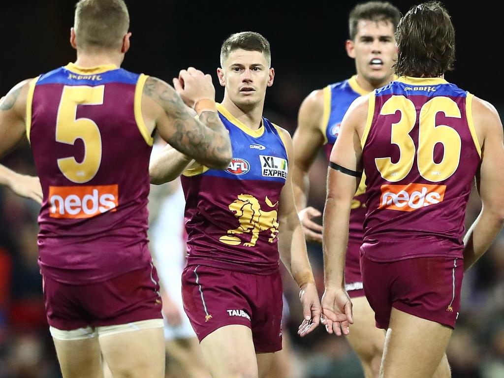 The Lions couldn’t get a win for Dayne Zorko in his 200th game. (Photo by Chris Hyde/AFL Photos/via Getty Images)