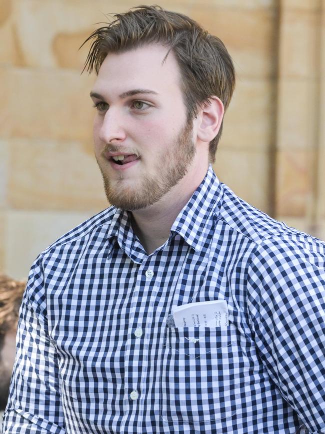 Marcus Cappo leaves the Adelaide Magistrates Court after an earlier appearance. Picture: NCA NewsWire/Brenton Edwards