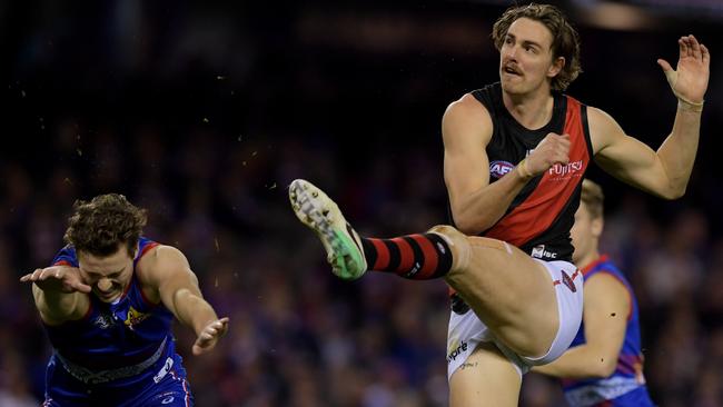 Joe Daniher joined the club of family Crichton medallists. Picture: AAP