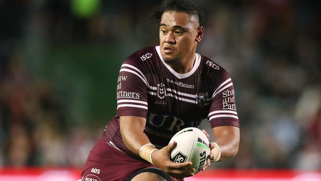 Moses Suli looms as a dangerman for the Rabbitohs on Friday night.