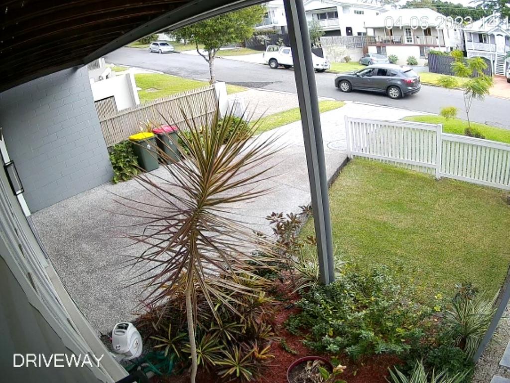 Security camera footage of a car jacking in Harrison Street Bulimba. Mazda driving down the street prior to the attack.