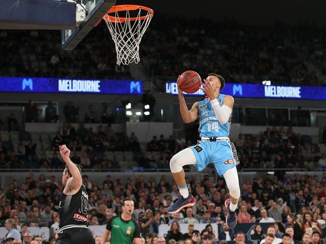 RJ Hampton had a great first-half for the Breakers. Picture: Getty Images