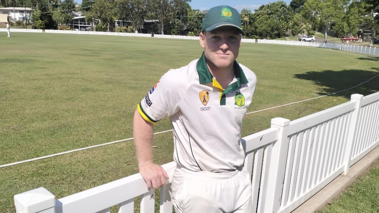 Coby Edmondstone playing for PINT in the 2024 Darwin and Districts Cricket Competition.