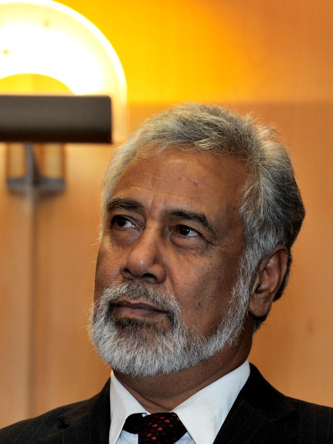 Xanana Gusmao gave evidence on behalf of Canberra barrister Bernard Collaery. Picture: Katrina Bridgeford