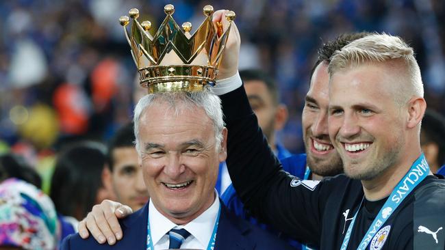 Claudio Ranieri (L).