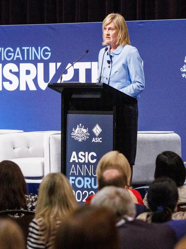 ASIC deputy chair Sarah Court during the ASIC annual forum at the Sofitel in Melbourne. Aaron Francis / The Australian