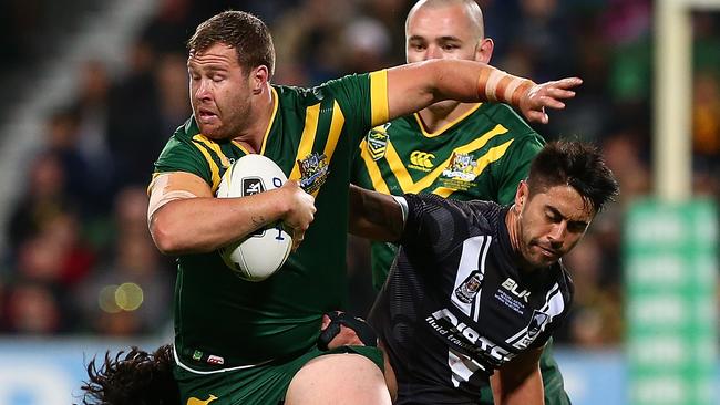 The struggling Trent Merrin has kept his spot in the Australian team despite his poor form.
