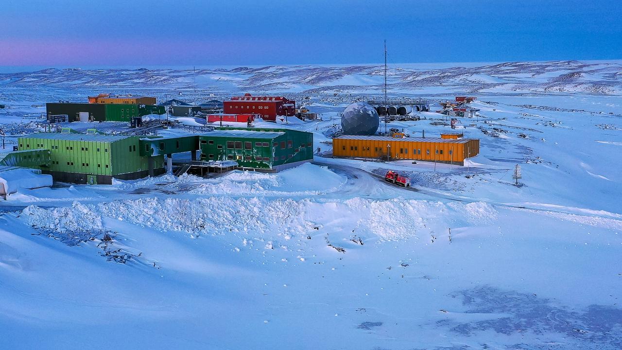 Davis Research Station, is another of the sites in the Antarctic the Nuyina will visit. Picture: Greg Stone/Australian Antarctic Division.