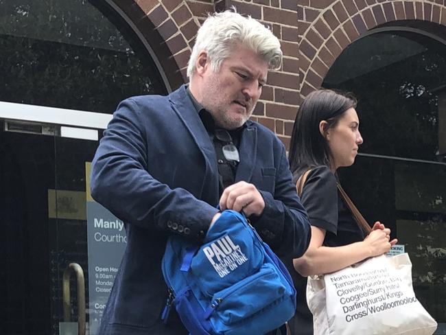 Australian Test cricket great Stuart MacGill leaves Manly Court House after being convicted of mid-range drink driving. Picture: Jim O'Rourke