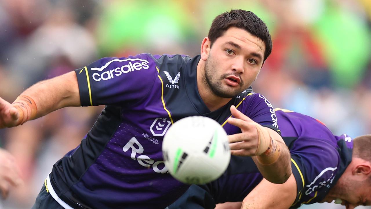 Brandon Smith has been picked at prop for Melbourne’s clash against the Cowboys. Picture: Mark Nolan/Getty Images