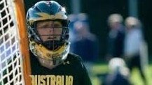 Catherine Newman representing Australia. Picture: Lacrosse Australia.