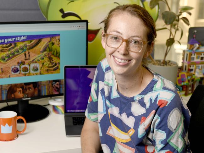 Mighty Kingdom’s Hannah Murdoch says her workplace’s progressive policies keep men and women on an even footing. Picture: Naomi Jellicoe