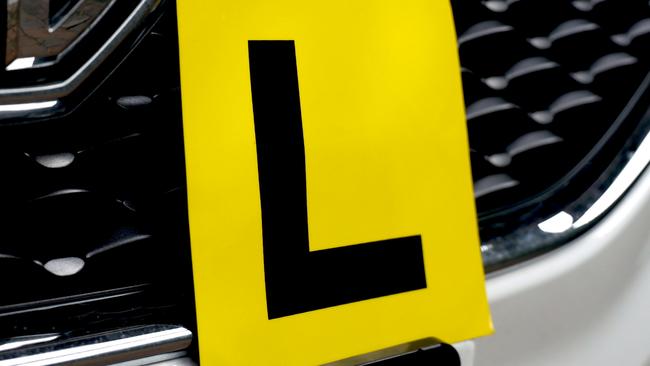 SYDNEY, AUSTRALIA - NewsWire Photos - MAY 26, 2023: General view editorial generic stock image of driver learner L-plates. Picture: NCA NewsWire / Nicholas Eagar