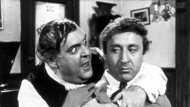 Zero Mostel and Gene Wilder in The Producers.