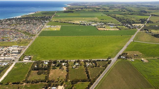 The land at Aldinga to be developed. Picture: Renewal SA