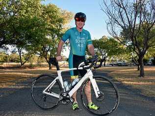 David Schefe prepares to head to Denmark to represent Australia in duathlon. Picture: Alexia Austin