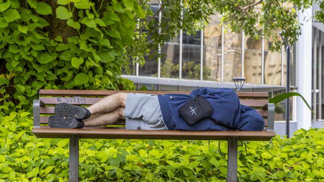 'Fergus' living on the streets of Brisbane Picture: Richard Walker