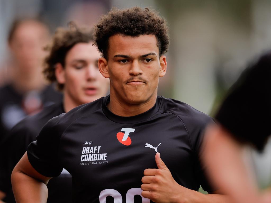 Leo Lombard is another possible top-10 pick to join the Suns. Picture: Dylan Burns/AFL Photos via Getty Images.