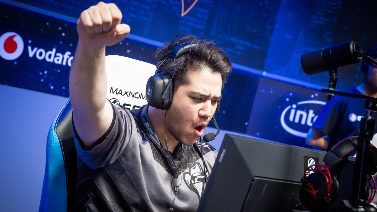 Renegades player Aaron 'AZR' Ward reacts during IEM Sydney 2018 at the Qudos Bank Arena. Photo: Sarah Cooper