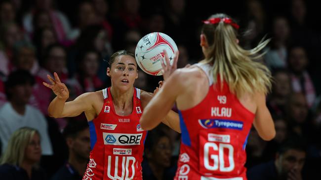 Lambden won her first full-time contract with the Swifts this season after almost eight years as a training partner in Victoria. Photo: Getty
