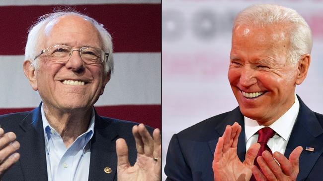 Bernie Sanders says his supporters will back Joe Biden. Picture: AFP)