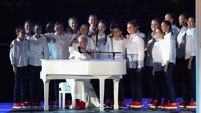 Katie Noonan was one of the big names performaing at the Opening Ceremony for the Gold Coast 2018 Commonwealth Games, but will the Closing Ceremony top it? Picture:  Mark Kolbe/Getty Images