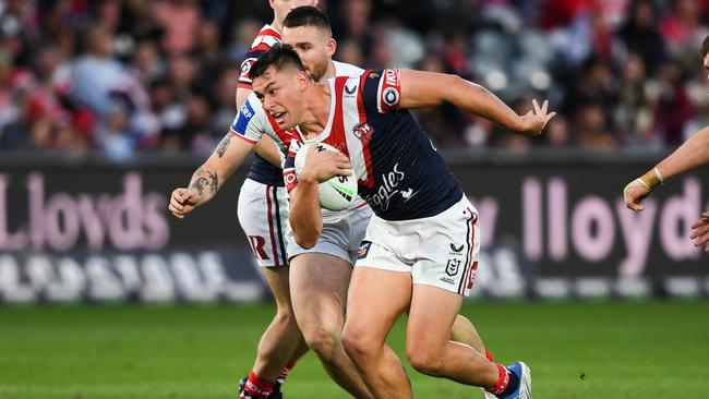 Joseph Manu was outstanding for the Roosters.