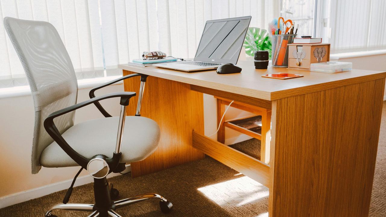 Many home office chairs are made with a comfortable, breathable mesh. Picture: Pexels/Lisa Fotios