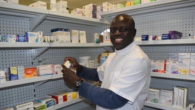 Co-owner of Midge Point’s first ever pharmacy Kaz Olaniyan. Picture: Lillian Watkins