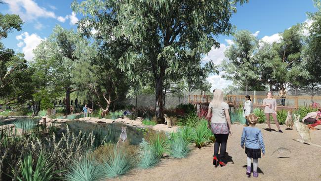 An artist’s impression of Taronga Zoo's new wildlife retreat. Picture: Supplied