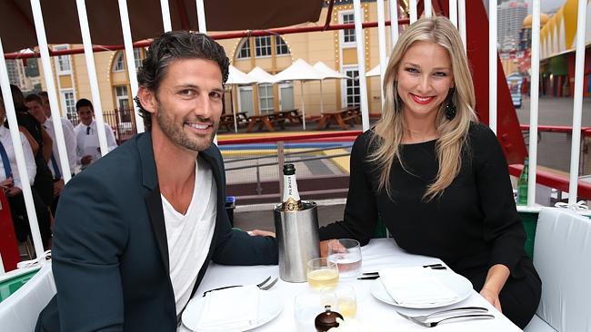 Tim Robards and Anna Heinrich at the Universal Pictures Endless Love dinner at Luna Park.