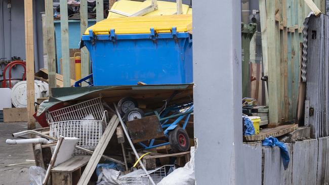 Rubbish found near the Lakemba station recently. Picture: Matthew Vasilescu