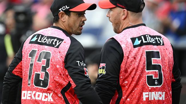 The Renegades drafted Quinton de Kock (left) in the first round of the draft, but he already had existing commitments to the SA20 league and was only able to play seven matches. Picture: Quinn Rooney / Getty Images