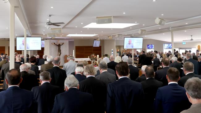 At the State Funeral Service for Mike Ahern AO, at Our Lady of the Rosary Catholic Church, Caloundra, on Friday 25th August 2023 - Photo Steve Pohlner