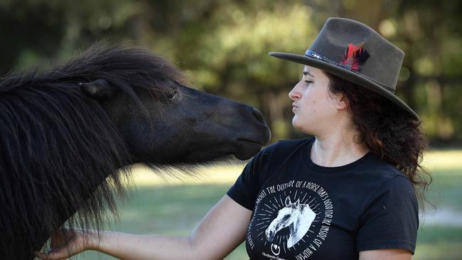 Hoofbeats Sanctuary mental health support service is currently under threat by the Sunshine Coast Council. Pictured, Marie Rene program director. Photo: Patrick Woods.