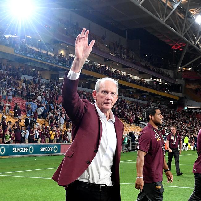 Could Wayne Bennett once again inspire an against the odds win for the Maroons? Picture: Bradley Kanaris/Getty Images