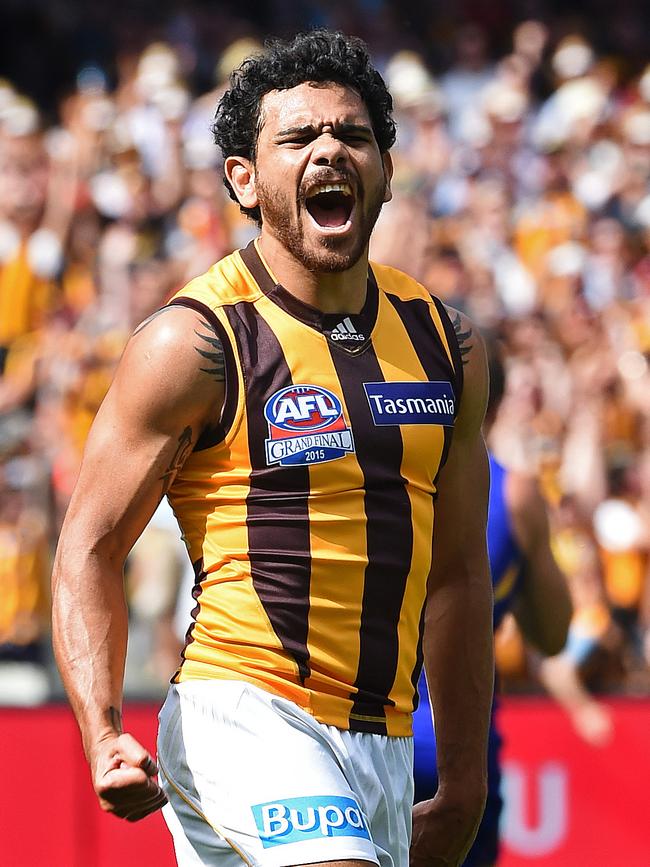 Cyril Rioli in the 2015 grand final. Picture: Nicole Garmston