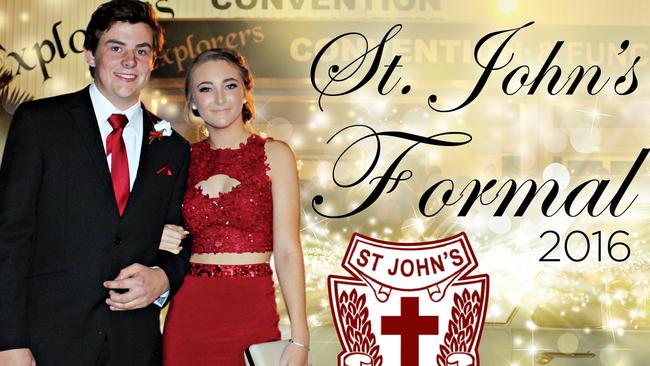 Elliot Lewis and Hope Ferguson at the St John's Formal in Roma.