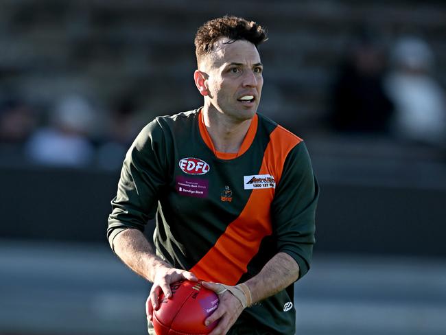 Keilor ParkÃs Robert Castello during the EDFL Division 2 Grand Final between Keilor Park and Oak Park in Essendon, Saturday, Sept. 3, 2022. Picture: Andy Brownbill