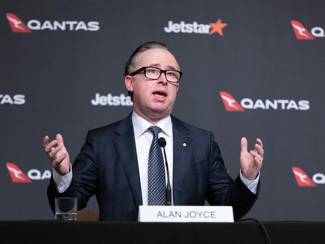 Qantas CEO Alan Joyce has said Australians planning to travel overseas should allow for four Covid-19 tests in the span of their trip. Picture: Brent Winstone