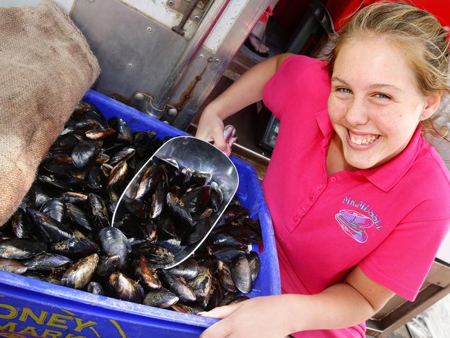 More than one tonne of mussels are sold at the Portarlington Mussel Festival each year. Picture: Alison Wynd