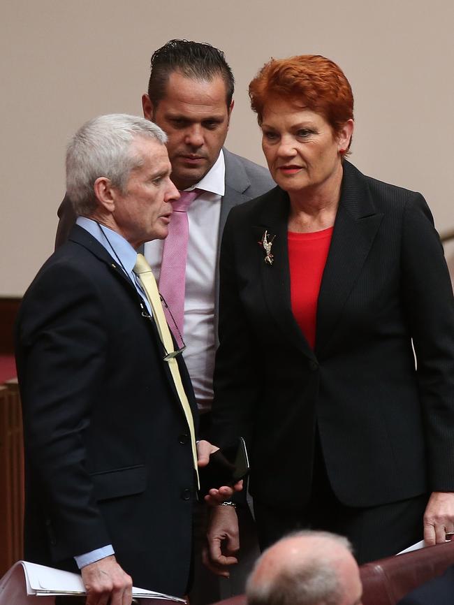 A One Nation official raised concerns about Senator Malcolm Roberts’ citizenship just days before the close of nominations in last year’s election. Picture: Kym Smith