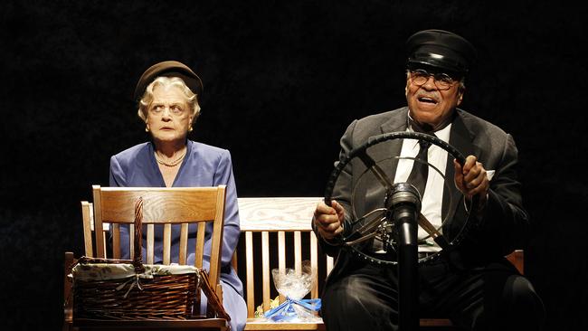 The stage production of Driving Miss Daisy starring Angela Lansbury and James Earl Jones. Picture: Jeff Busby