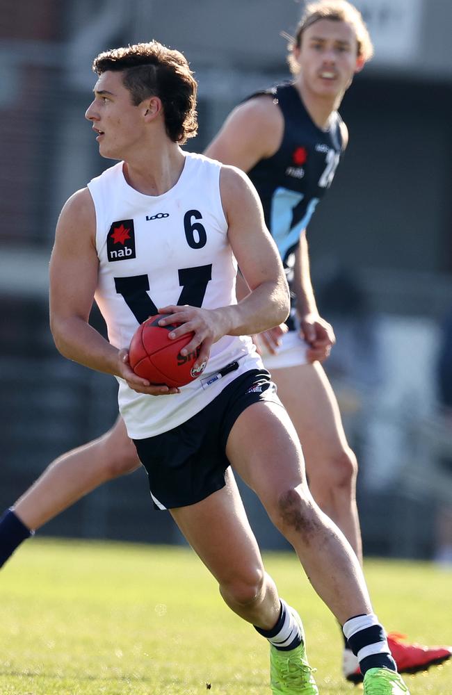 Connor MacDonald playing for Vic Country in the Under 19 Challenge game at Windy Hill. Pic: Michael Klein