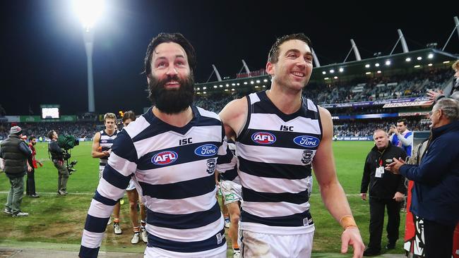 Jimmy Bartel and Corey Enright have been in hot demand. Photo: Michael Dodge/Getty Images