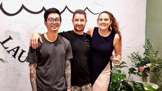 Angie Sue's head chef Yiam Soong and owners Chris and Ange Fidden. Picture: Supplied