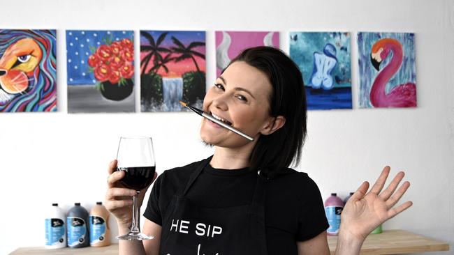 The Sip Studio owner Brooke Hughes.