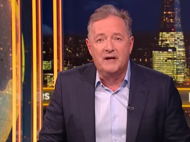 Piers Morgan hit back at Ms Gaddis. Picture: YouTube/Piers Morgan Uncensored