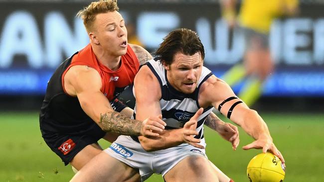 Patrick Dangerfield wishes he could turn back time after the Cats were dumped out of the finals by Melbourne. Picture: Getty Images