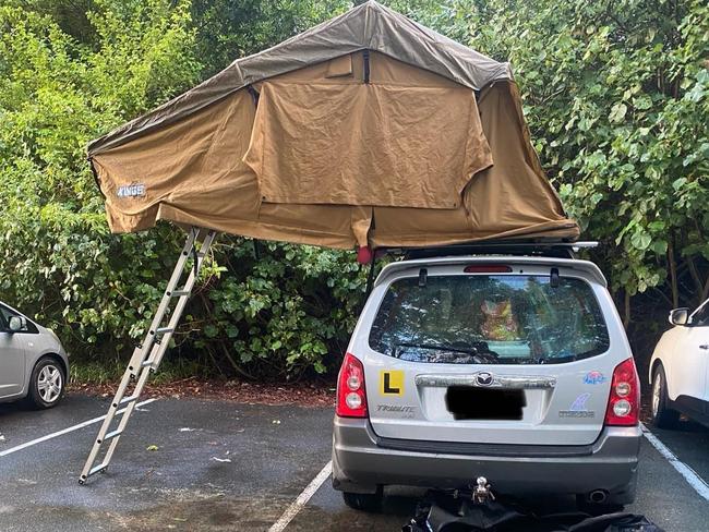 A man has lashed out at people camping illegally in Woods Bay. Picture: Facebook.